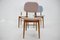 Oak Dining Chairs in Boucle, Former Czechoslovakia, 1960s, Set of 3 12