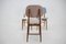 Oak Dining Chairs in Boucle, Former Czechoslovakia, 1960s, Set of 3 8