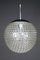 Lámpara colgante grande de cromo y cristal burbuja de Rolf Krüger para Staff, Alemania, años 70, Imagen 2