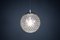 Large Chrome and Bubble Glass Pendant by Rolf Krüger for Staff, Germany, 1970s, Image 3