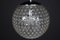 Lámpara colgante grande de cromo y cristal burbuja de Rolf Krüger para Staff, Alemania, años 70, Imagen 8