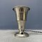 Art Deco Nickel-Plated Vase Table Lamp, 1930s 2
