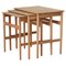 AT-40 Nesting Tables attributed to Hans J. Wegner for Andreas Tuck, Denmark, 1960s, Set of 3, Image 1