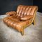 Mid-Century Chesterfield Armchairs in Cognac Leather, Set of 2 4