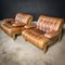 Mid-Century Chesterfield Armchairs in Cognac Leather, Set of 2 2