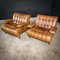 Mid-Century Chesterfield Armchairs in Cognac Leather, Set of 2 1