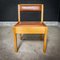 Mid-Century Dining Chair in Beech and Skai, 1960s, Image 4