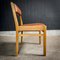 Mid-Century Dining Chair in Beech and Skai, 1960s, Image 5