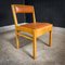 Mid-Century Dining Chair in Beech and Skai, 1960s 3