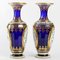 Napoleon III Baccarat Crystal and Painted Opaline Vases, Set of 2 3