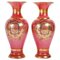 Napoleon III Vases in Baccarat Pink Opaline, Set of 2 1