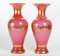 Napoleon III Vases in Baccarat Pink Opaline, Set of 2 3