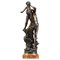 Bronze Sculpture Man Carrying a Child by Gaston Leroux, 1900s 1
