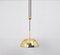 Large Adjustable Dark Brass Counterweight Pendant Light by Florian Schulz, Germany, 1970s 2