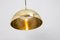 Large Adjustable Dark Brass Counterweight Pendant Light by Florian Schulz, Germany, 1970s 3