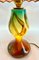 Murano Table Lamp with Colored Blown Glass and Gold Flecks Details., 1960s 4