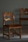 Razorblade Chairs in Oak & Cowhide attributed to Henning Kjærnulf, 1960s, Set of 10, Image 16