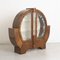 Art Deco British Walnut Circular Shouldered Cabinet, 1930s, Image 12