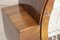 Runder britischer Art Deco Nussholz Schrank, 1930er 4