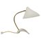 Mid-Century White Brass Table Lamp attributed to Karl-Heinz Kinsky for Cosack, 1950s 1