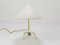 Lámpara de mesa Mid-Century de latón blanco atribuida a Karl-Heinz Kinsky para Cosack, años 50, Imagen 5