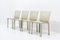 Cab 412 Chairs in Cream Leather by Mario Bellini for Cassina, 1970s, Set of 4 4