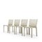 Cab 412 Chairs in Cream Leather by Mario Bellini for Cassina, 1970s, Set of 4 2