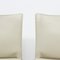 Cab 412 Chairs in Cream Leather by Mario Bellini for Cassina, 1970s, Set of 4 12