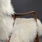 Sillones daneses de teca con tapicería de pelo de cabra mongol de Alf Svensson para Dux, años 50. Juego de 2, Imagen 11