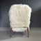 Danish Teak Lounge Chairs with Mongolian Goat Hair Upholstery by Alf Svensson for Dux, 1950s, Set of 2 6