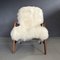 Danish Teak Lounge Chairs with Mongolian Goat Hair Upholstery by Alf Svensson for Dux, 1950s, Set of 2 7