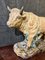 Escultura de toro policromada, década de 1900, terracota esmaltada, Imagen 8