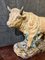 Polychrome Sculpture of Bull, 1900s, Glazed Terracotta 8