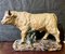 Polychrome Sculpture of Bull, 1900s, Glazed Terracotta 1