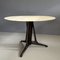 Round Table with Marble Top Base in Mahogany Wood attributed to Ico & Luisa Parisi, 1950s, Image 1