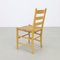 Vintage Brutalist Ladder Chairs in Cane, 1970s, Set of 4 6
