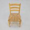 Vintage Brutalist Ladder Chairs in Cane, 1970s, Set of 4 7