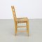 Vintage Brutalist Ladder Chairs in Cane, 1970s, Set of 4 4