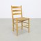 Vintage Brutalist Ladder Chairs in Cane, 1970s, Set of 4 2