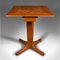 Antique English Chess Table in Oak, Image 2