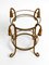 Small Mid-Century Italian Regency Side Table in Gilded Iron by Li Puma Firenze, 1960s, Image 6