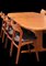 Ovaler Esstisch aus Teak von Skovby Furniture, 1960er, 3er Set 7
