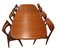 Mesa de comedor ovalada de teca de Skovby Furniture, años 60. Juego de 3, Imagen 10