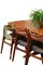 Oval Dining Table in Teak from Skovby Furniture, 1960s, Set of 3 14