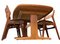Oval Dining Table in Teak from Skovby Furniture, 1960s, Set of 3, Image 8