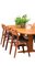 Oval Dining Table in Teak from Skovby Furniture, 1960s, Set of 3 17