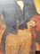 Retrato de aristócrata, gran óleo sobre lienzo, siglo XIX, enmarcado, Imagen 16