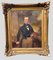 Retrato de aristócrata, gran óleo sobre lienzo, siglo XIX, enmarcado, Imagen 1