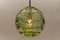 Grüne Kugel Hängelampe aus Muranoglas von Doria Leuchten, 1960er 6