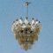 Lámpara de araña Polygon de cristal de Murano, años 80, Imagen 13